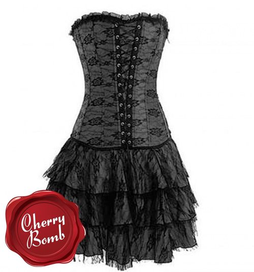 Vestido corset preto