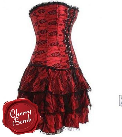 Vestido corset vermelho