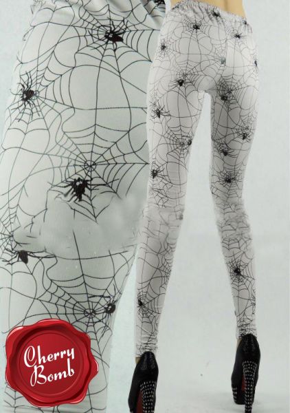 Legging de teia de aranha